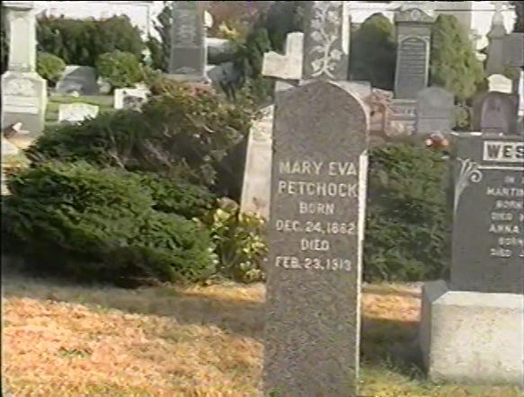 Mary Eva Petchock gravesite