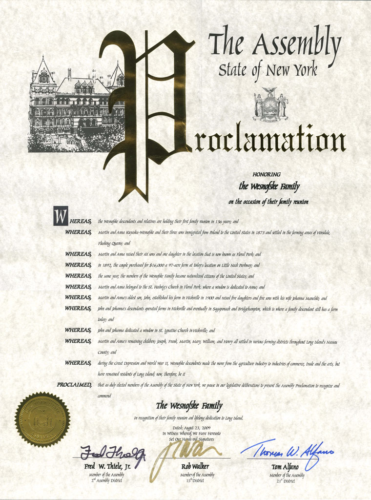 Proclamation