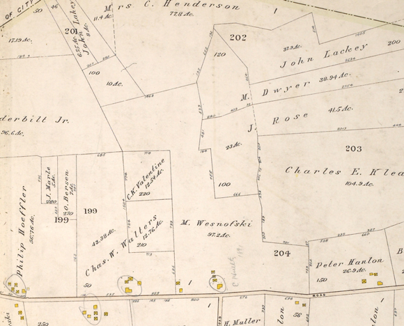 Queens farm 1909 atlas