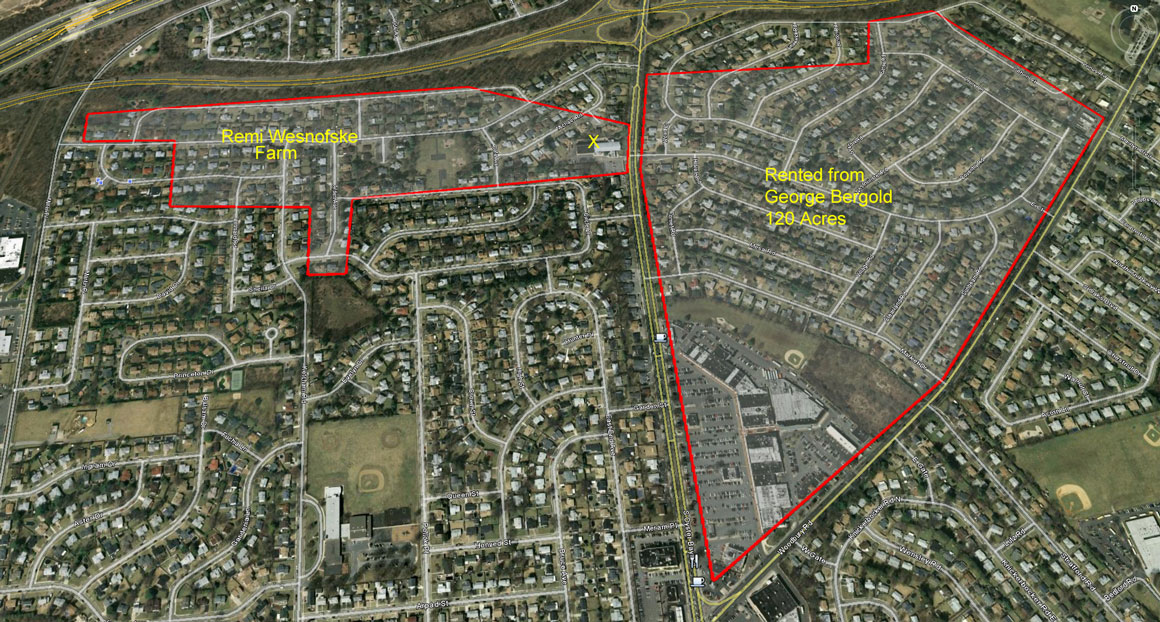 Overlay of old S Oyster Bay farm