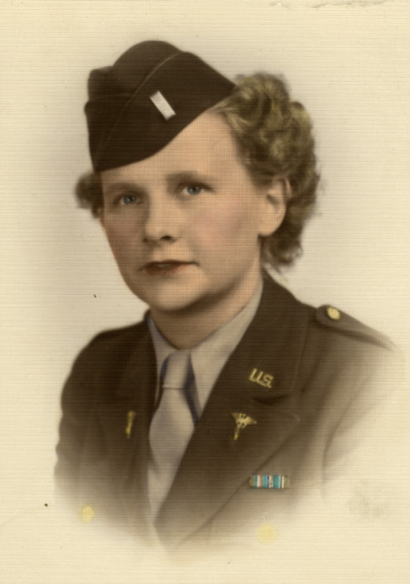 Sally in uniform